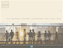 Tablet Screenshot of lacolombofinanziaria.com